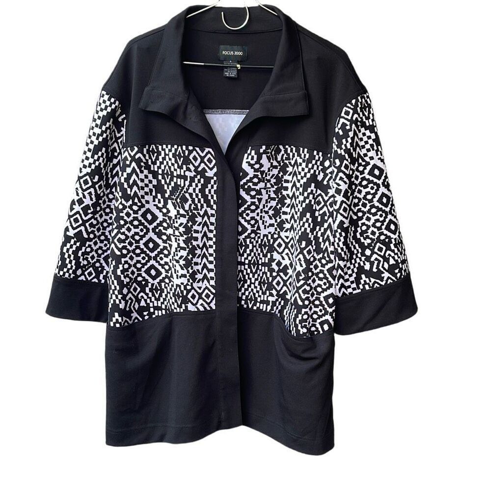 Focus 2000 size 16 over sized blazer jacket